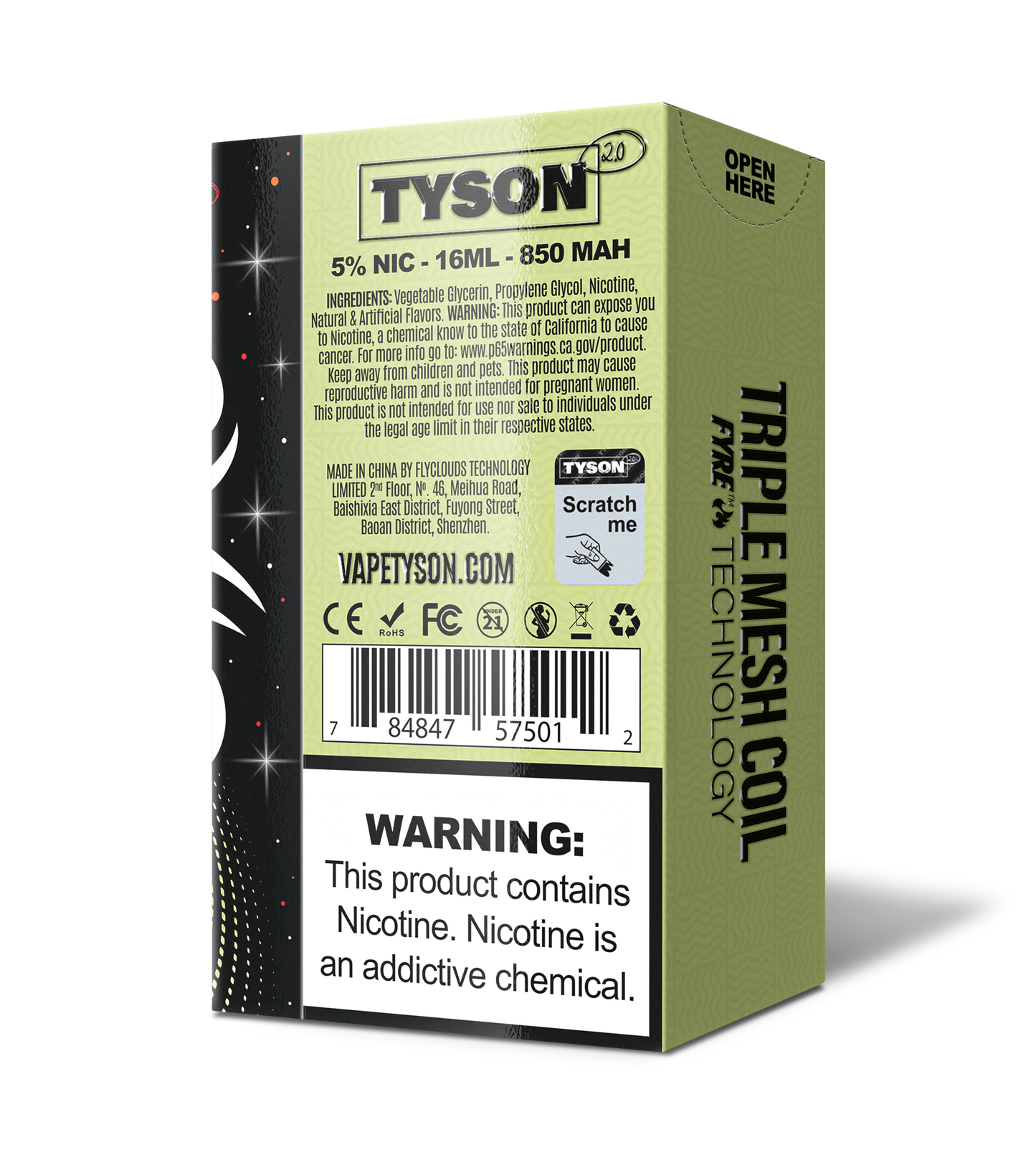 Tyson 2.0 Legend 30,000 Puffs Disposable - Apple Melonberry