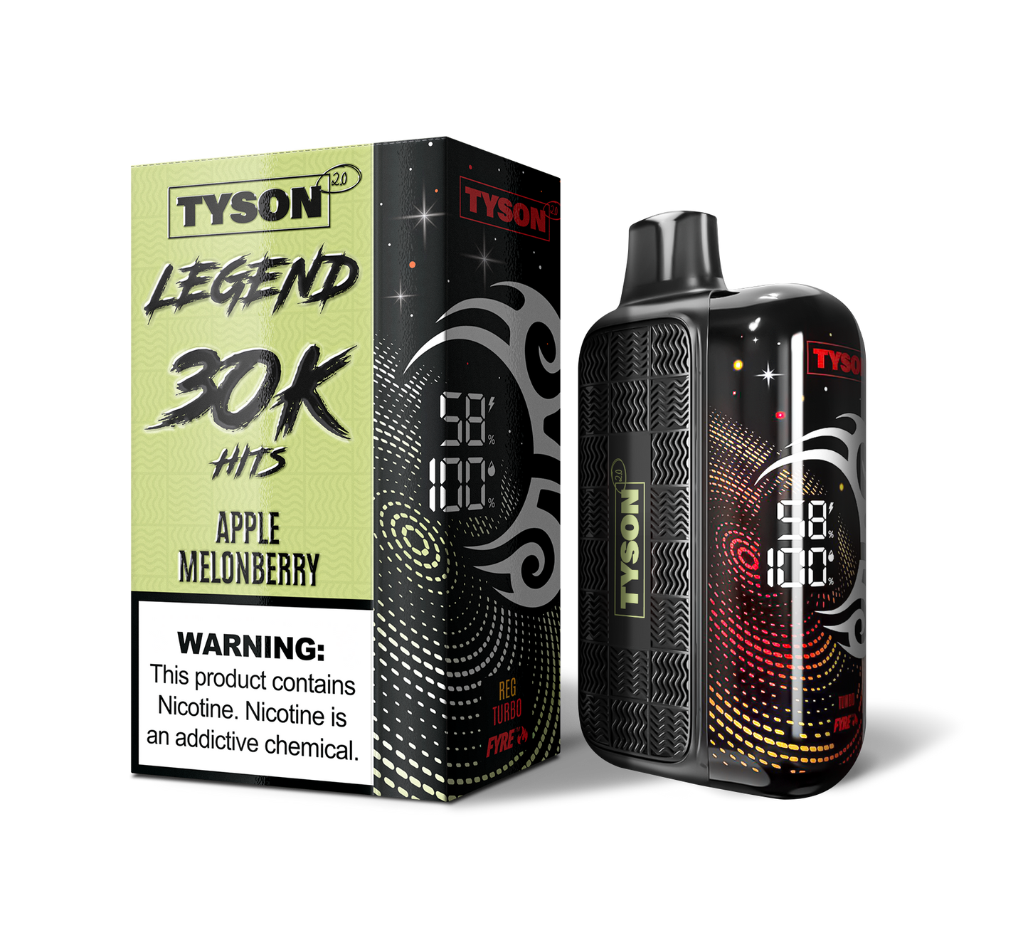 Tyson 2.0 Legend 30,000 Puffs Disposable - Apple Melonberry