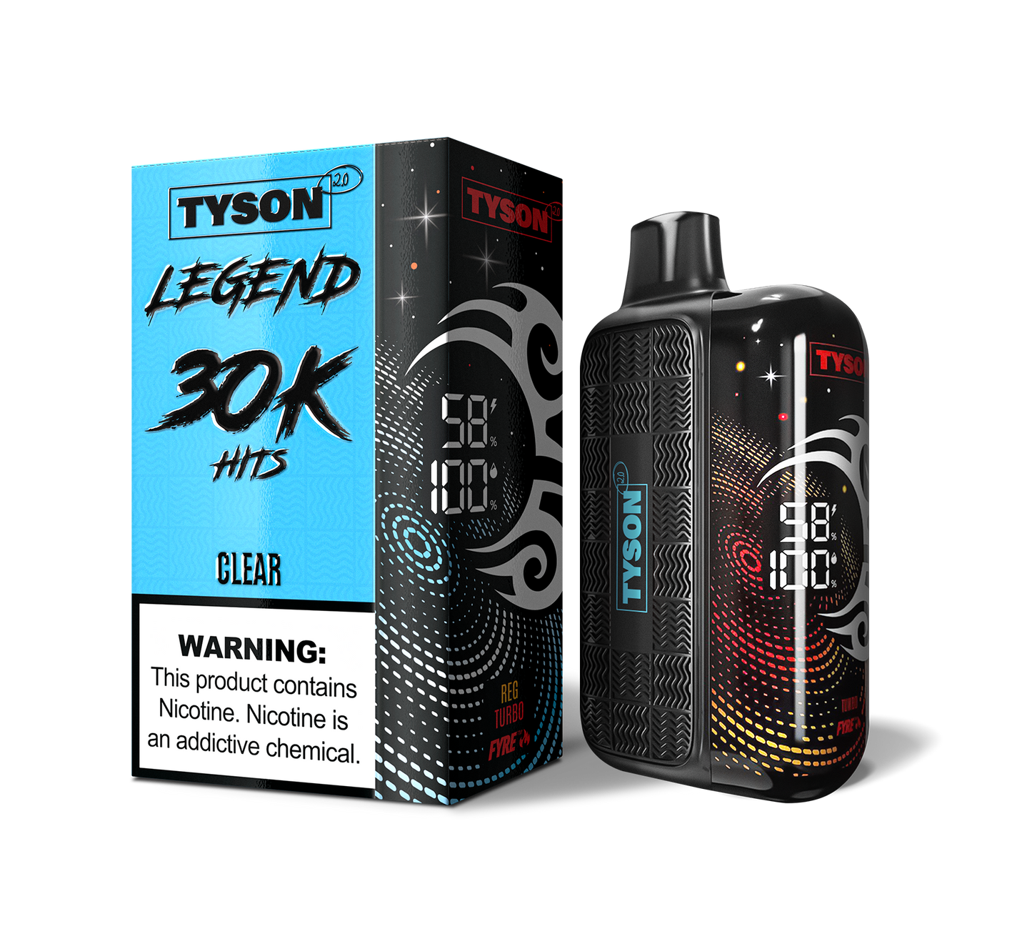 Tyson 2.0 Legend 30,000 Puffs Disposable - Clear