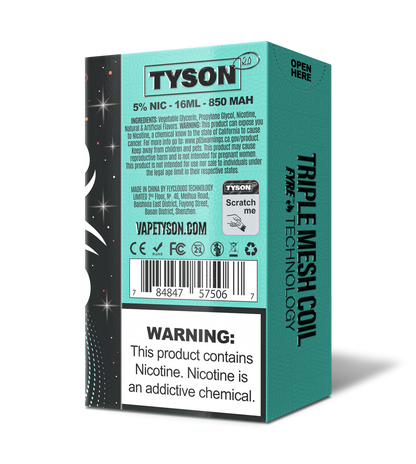 Tyson 2.0 Legend 30,000 Puffs Disposable - Cool Mint