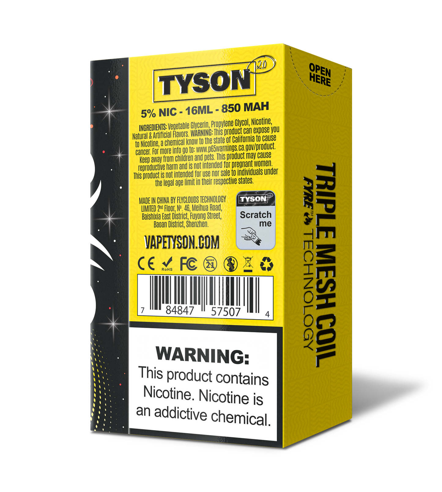 Tyson 2.0 Legend 30,000 Puffs Disposable - Frozen Banana