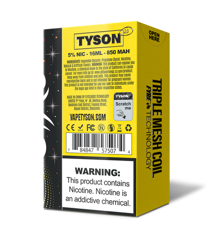 Tyson 2.0 Legend 30,000 Puffs Disposable - Frozen Banana