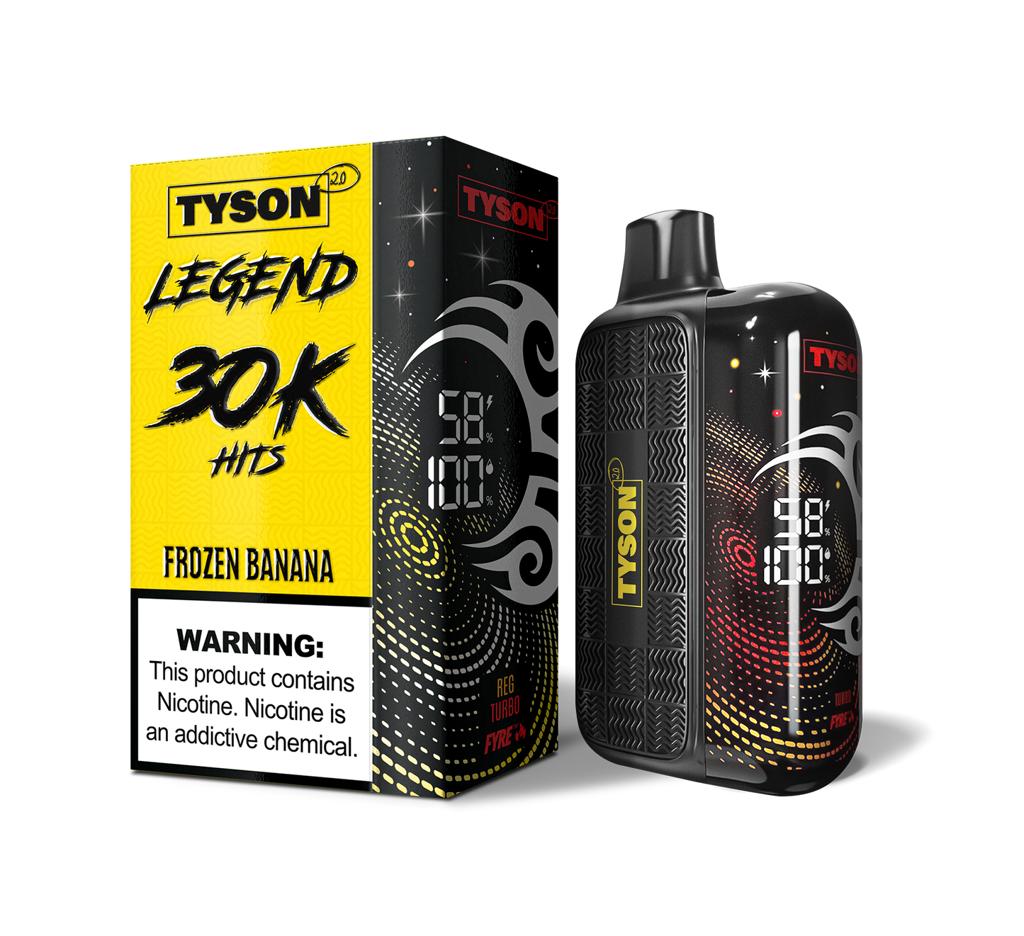 Tyson 2.0 Legend 30,000 Puffs Disposable - Frozen Banana