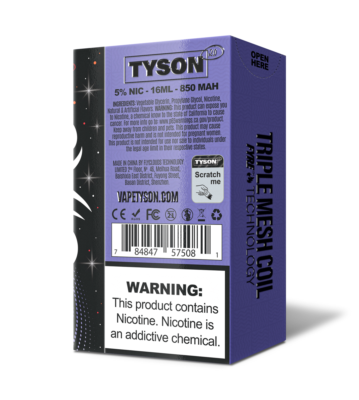 Tyson 2.0 Legend 30,000 Puffs Disposable - Frozen Blueberry