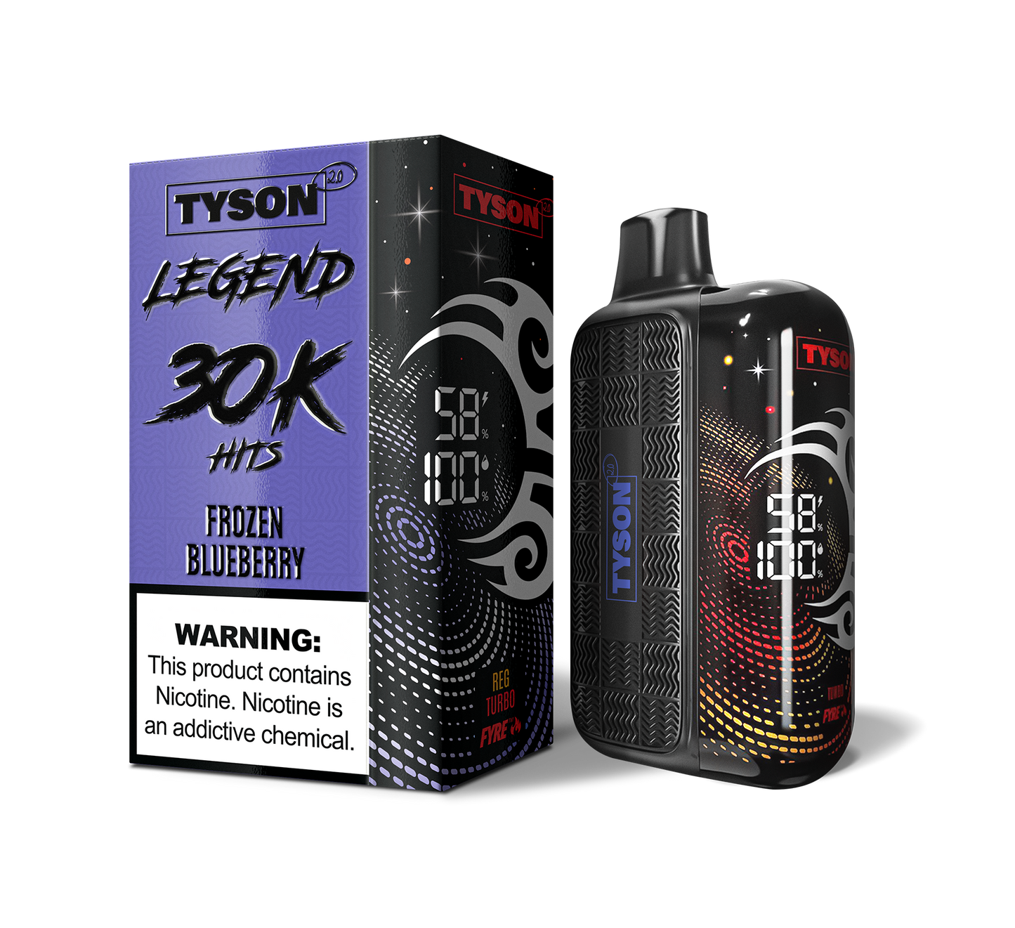 Tyson 2.0 Legend 30,000 Puffs Disposable - Frozen Blueberry