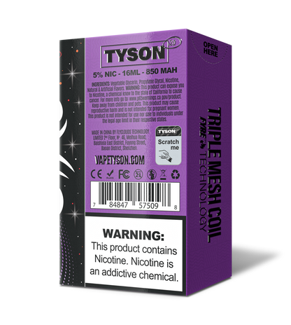 Tyson 2.0 Legend 30,000 Puffs Disposable - Frozen Grape