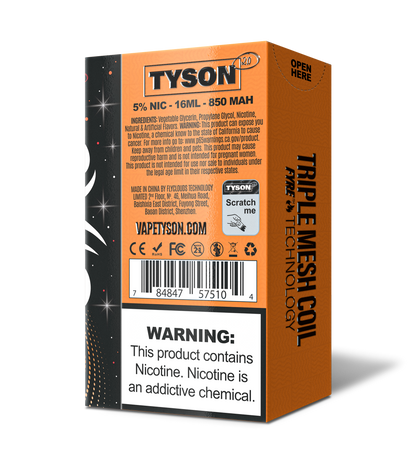 Tyson 2.0 Legend 30,000 Puffs Disposable - Frozen Mango