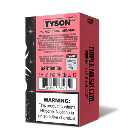 Tyson 2.0 Legend 30,000 Puffs Disposable - Frozen Peach