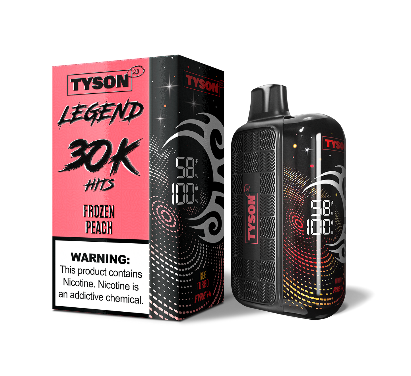 Tyson 2.0 Legend 30,000 Puffs Disposable - Frozen Peach