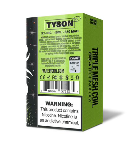 Tyson 2.0 Legend 30,000 Puffs Disposable - Green Apple