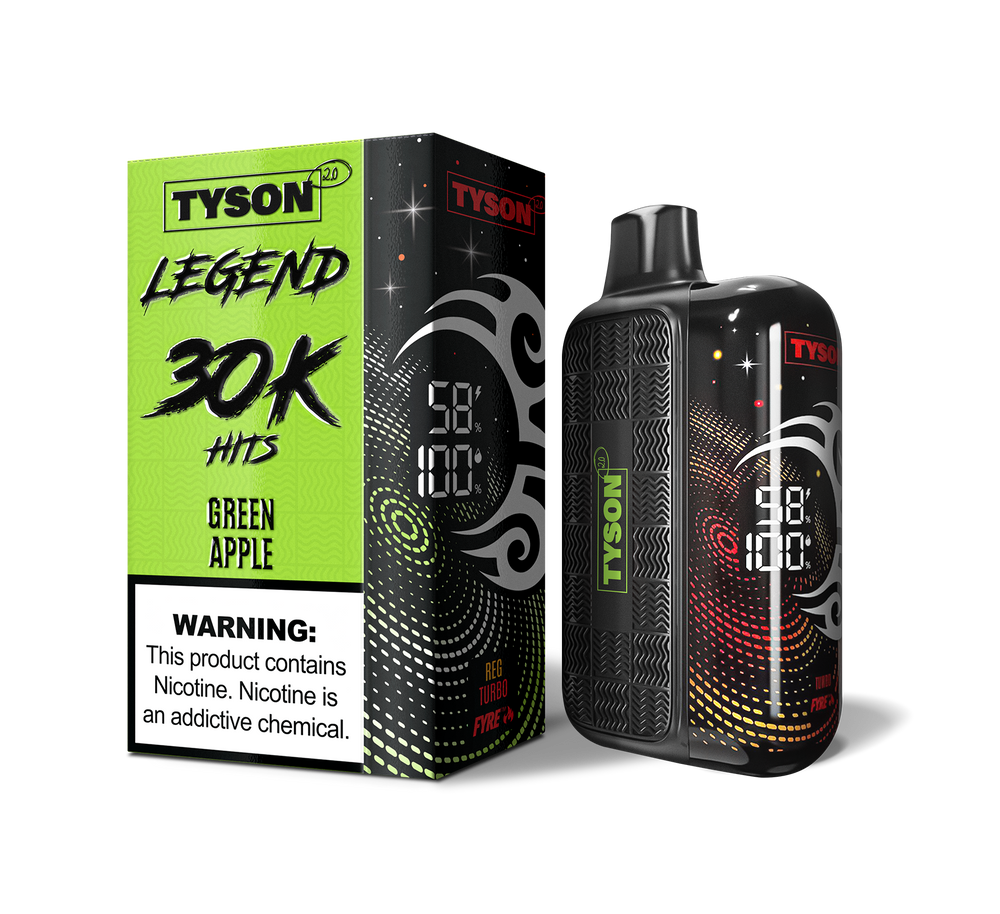 Tyson 2.0 Legend 30,000 Puffs Disposable - Green Apple