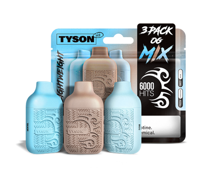 Tyson 2.0 Lightweight 6000 Hits 3 Pack Vape - OG Mix