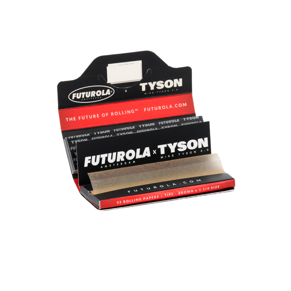 Futurola X Tyson 1 1/4 Rolling Papers + Tips