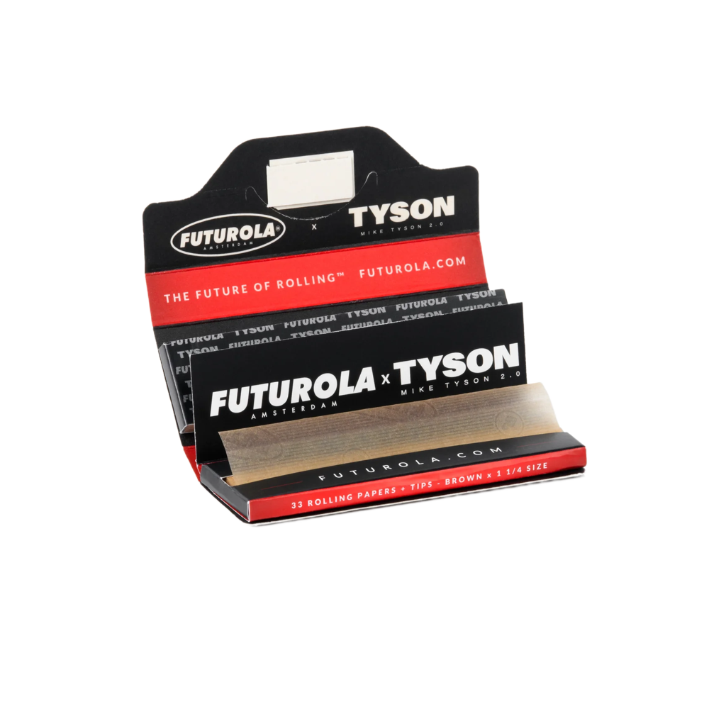 Futurola X Tyson 1 1/4 Rolling Papers + Tips