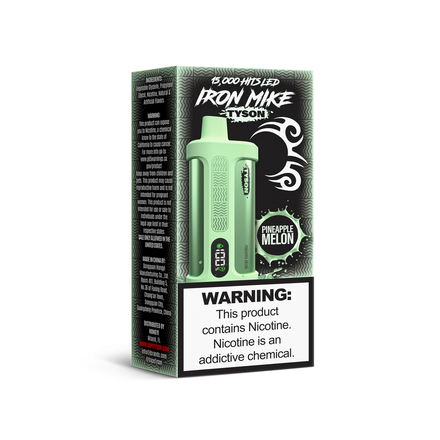 Tyson 2.0 Iron Mike 15,000 Hits Disposable Vape - Pineapple Melon