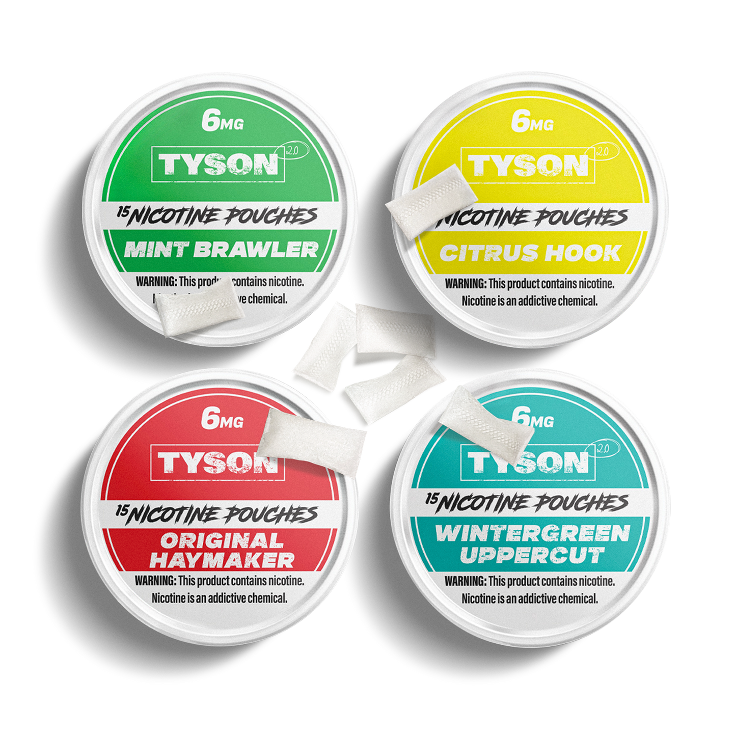 Tyson 2.0 Nicotine Pouches 5 Pack - Wintergreen Uppercut