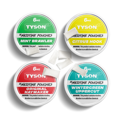 Tyson 2.0 Nicotine Pouches 5 Pack - Wintergreen Uppercut