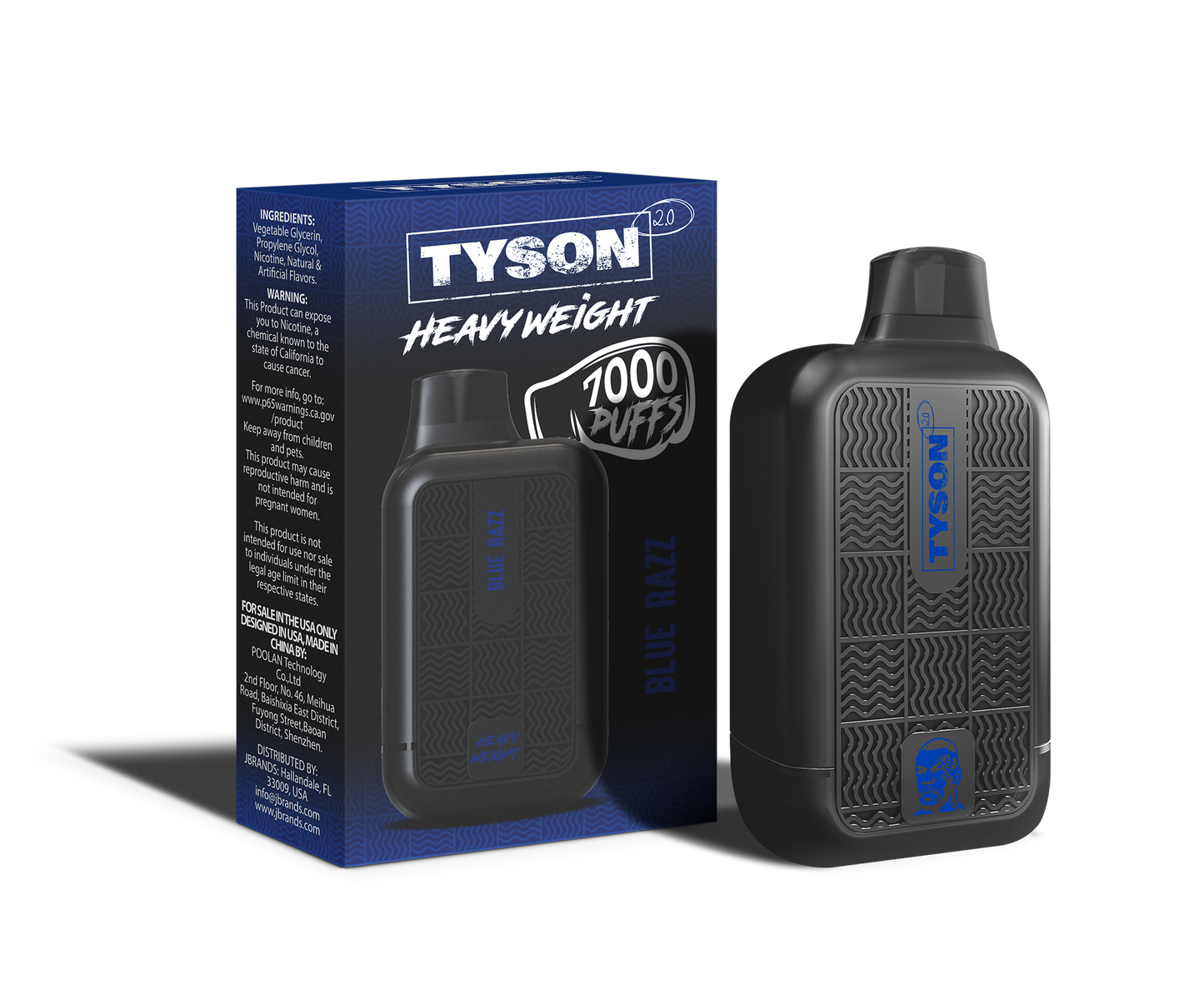 Tyson 2.0 Heavyweight 7000 Puffs Disposable Vape - Blue Razz