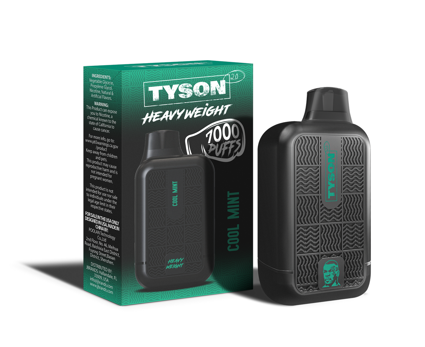 Tyson 2.0 Heavyweight 7000 Puffs Disposable Vape - Cool Mint