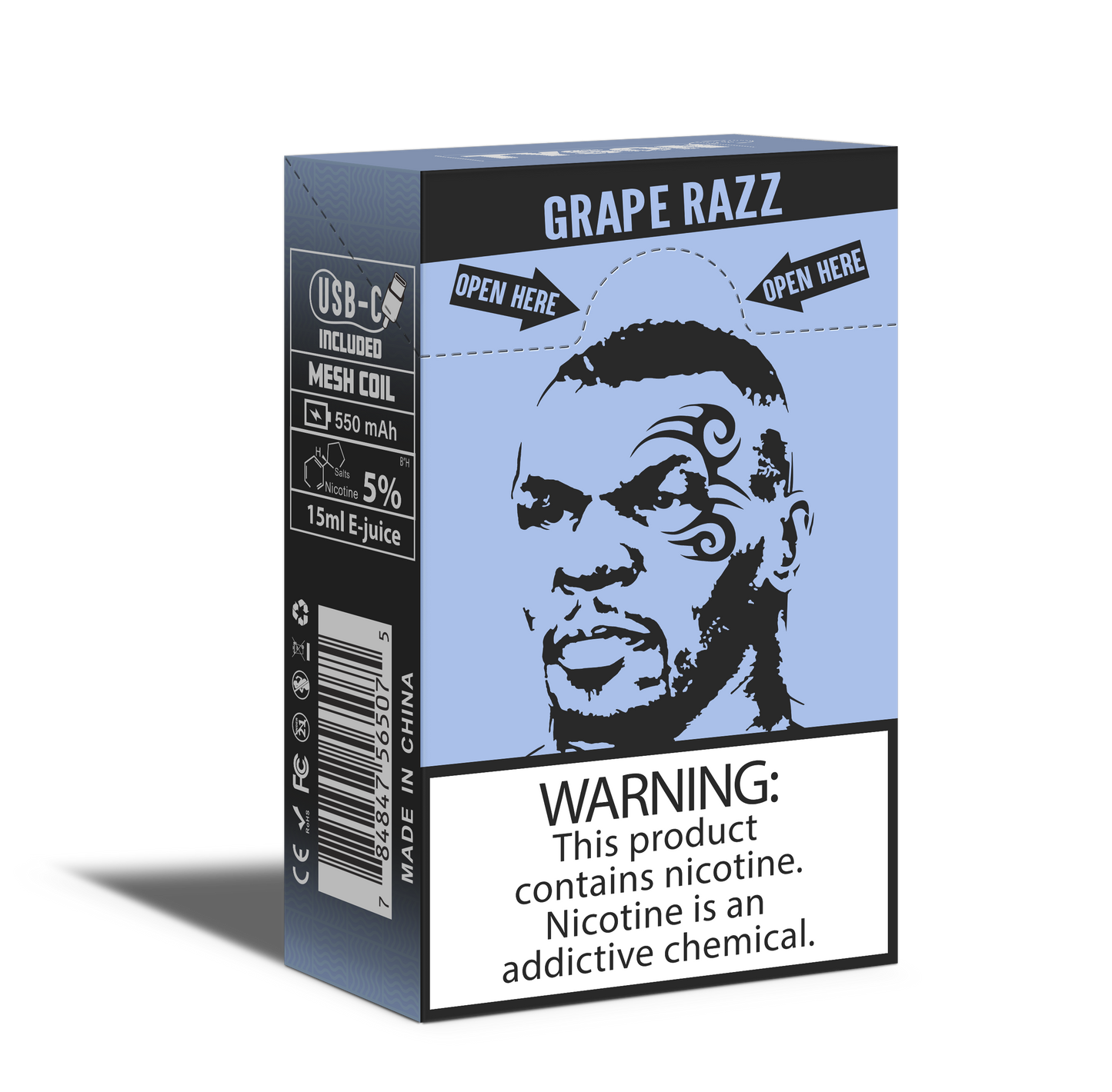 Tyson 2.0 Heavyweight 7000 Puffs Disposable Vape - Grape Razz
