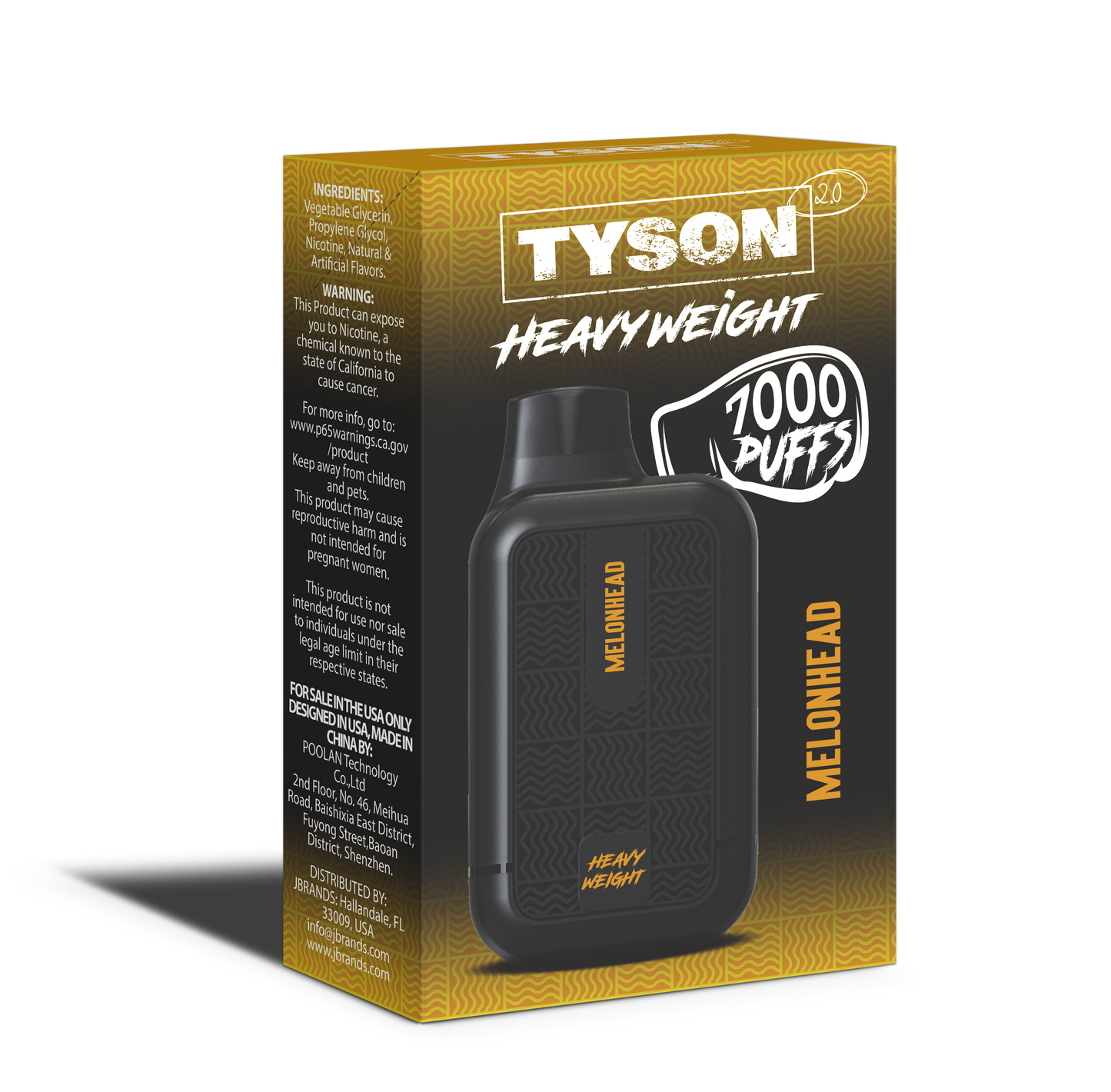 Tyson 2.0 Heavyweight 7000 Puffs Disposable Vape - Melonhead