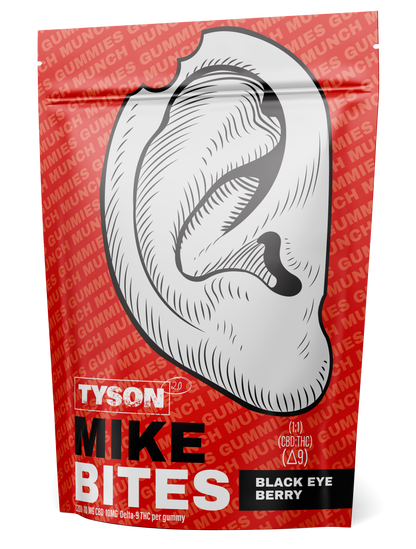 Mike Tyson D9 Ear Bite Gummies - 20 Pack Edibles Tyson 2.0 Black Eye Berry  