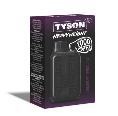 Tyson 2.0 Heavyweight 7000 Puffs Disposable Vape - Strawberry Shortcake