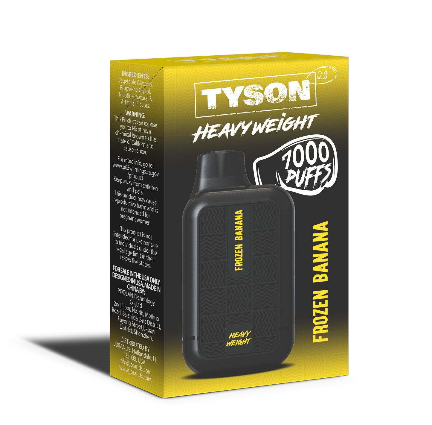 Tyson 2.0 Heavyweight 7000 Puffs Disposable Vape - Frozen Banana