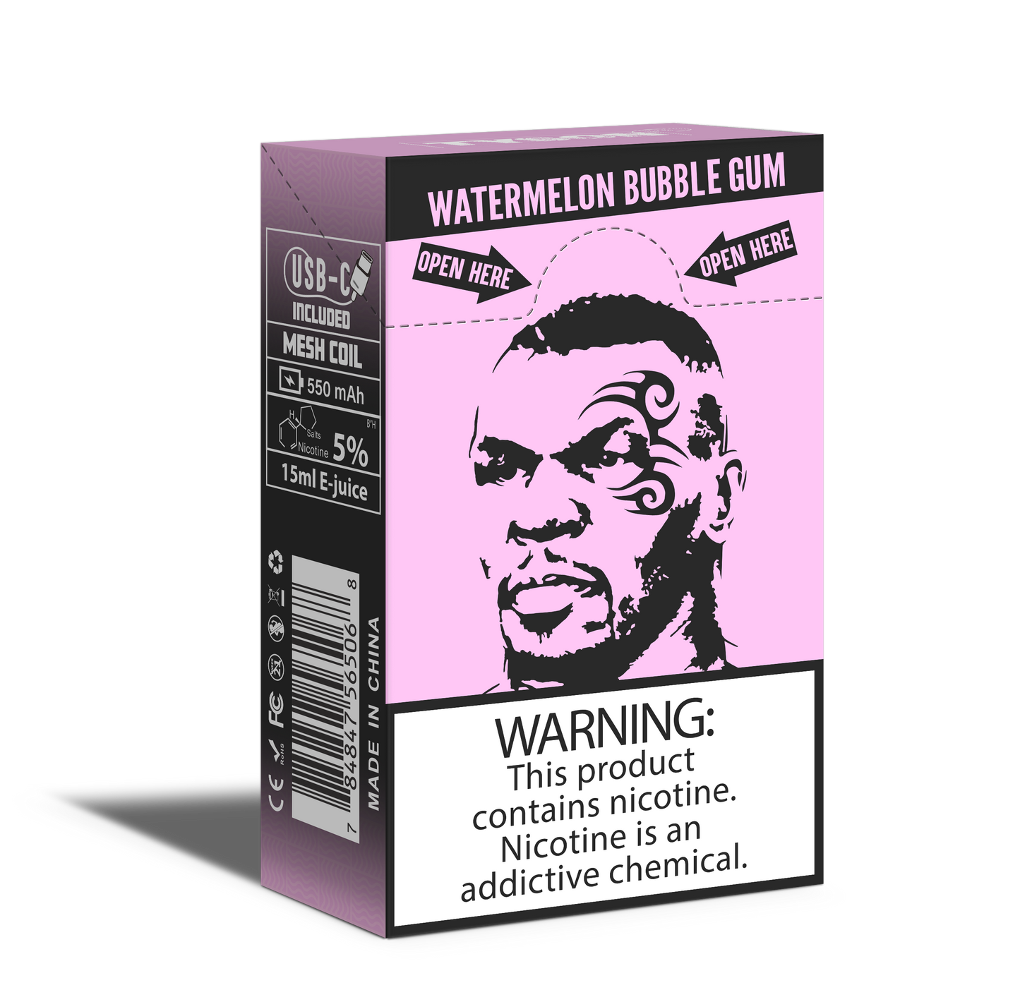 Tyson 2.0 Heavyweight 7000 Puffs Disposable Vape - Watermelon Bubble Gum
